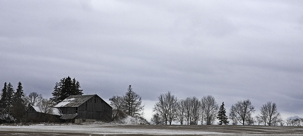 Winter barn, South Shore Massachusetts